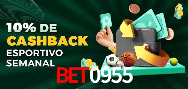 10% de bônus de cashback na bet0955