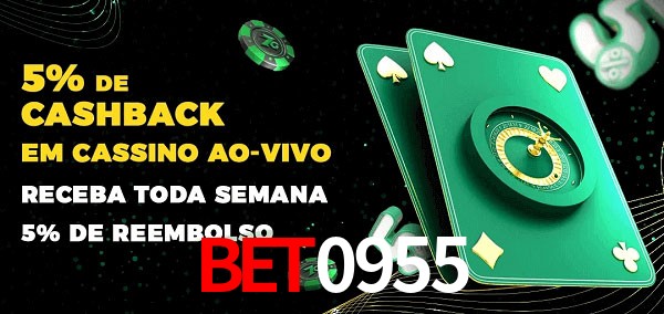 Promoções do cassino ao Vivo bet0955